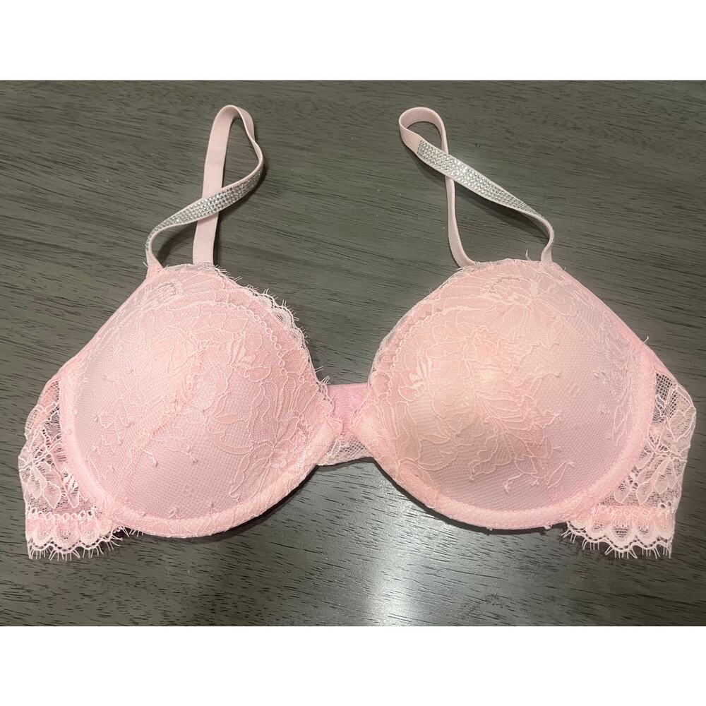 Pink Bra with Rhinestones - Picture 4 of 7
